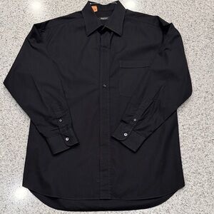 Bernini Classic Black Men's Button Up Dress Shirt Size 17/43